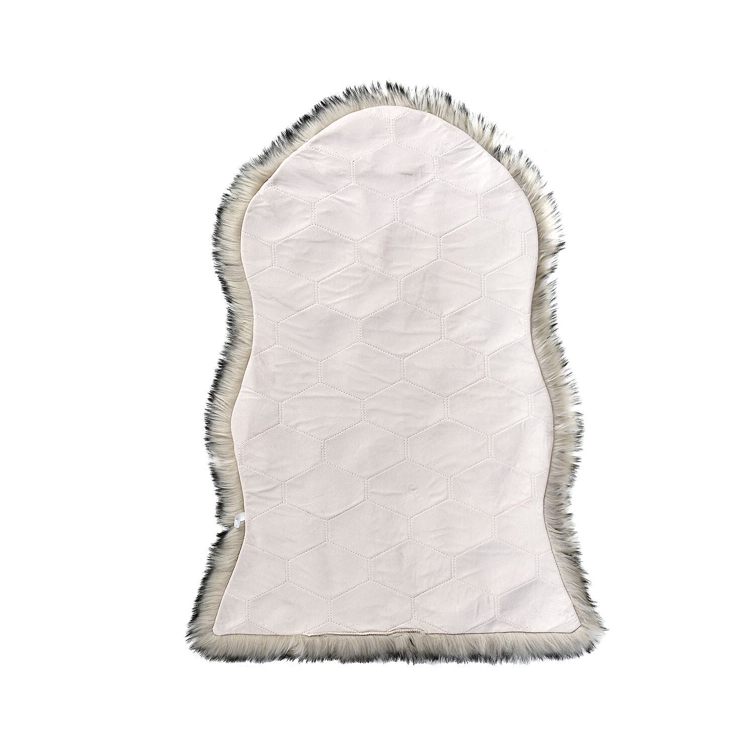 Faux Fur Tip Dyed Carpet - Light Ash & Black