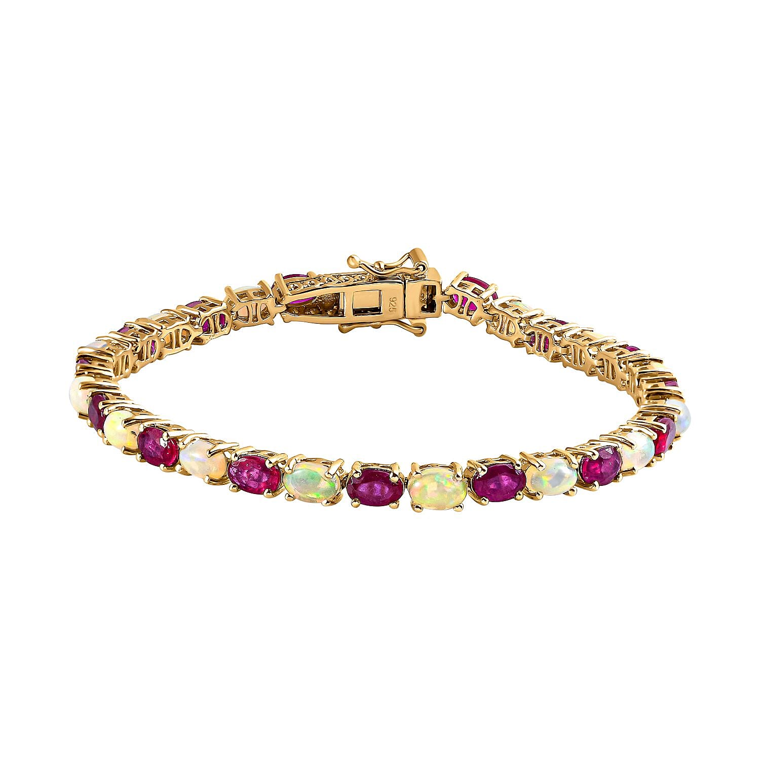 Ruby and deals opal bracelet