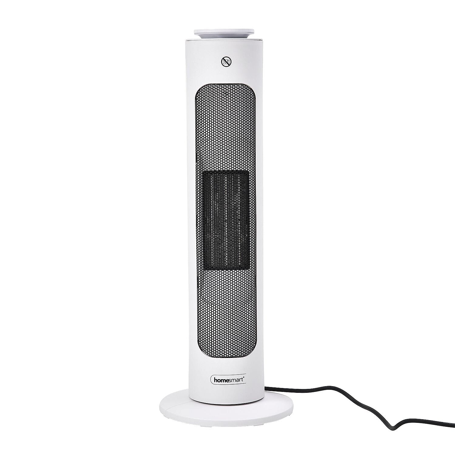 PTC Heater with Remote Control and Light Option (Size 62x22x22 Cm) - Black