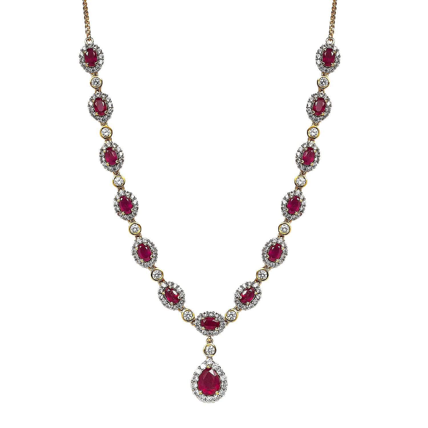 latest ruby necklace sets