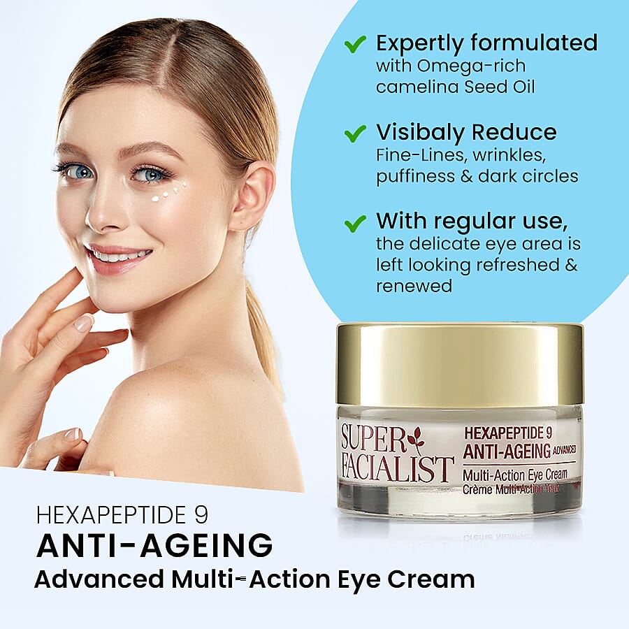 Super Facialist Hex-9 15ml Eye Cream Advanced Multi-Action Anti-Ageing