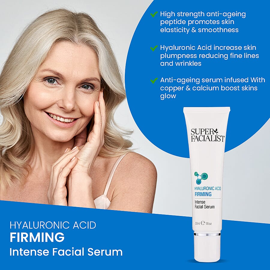 Super Facialist 30ml Hyaluronic Acid Facial Serum Intense Firming