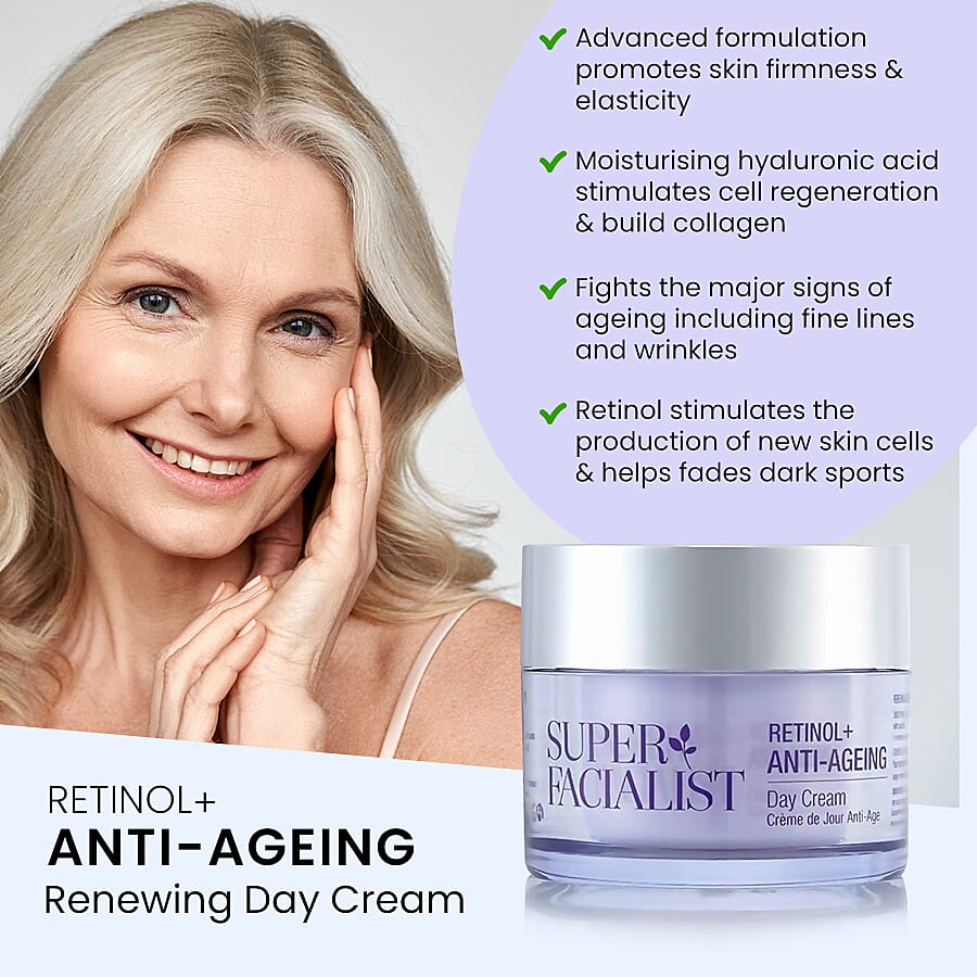 Super Facialist 50ml Retinol- Day Cream Anti-Ageing Renewing