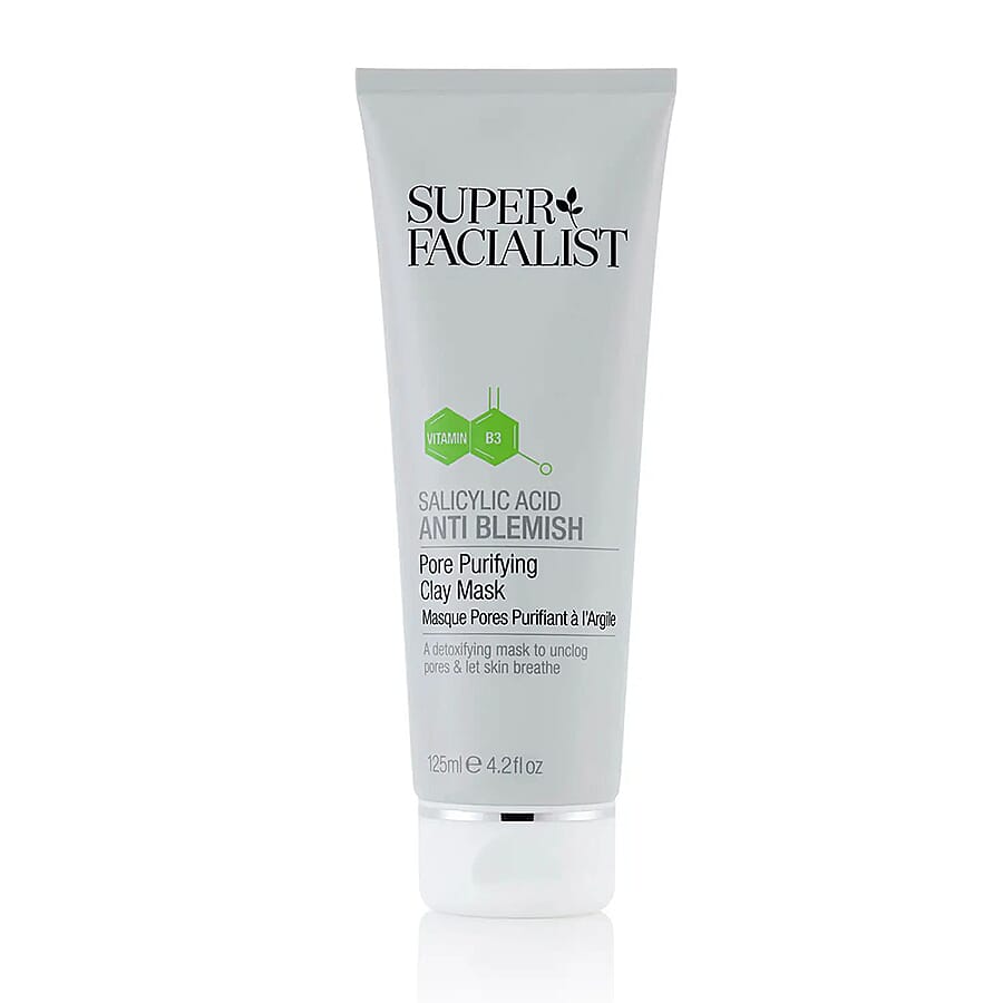 Super Facialist 125ml Salicylic Acid Clay Mask Anti Blemish Pore Purifying