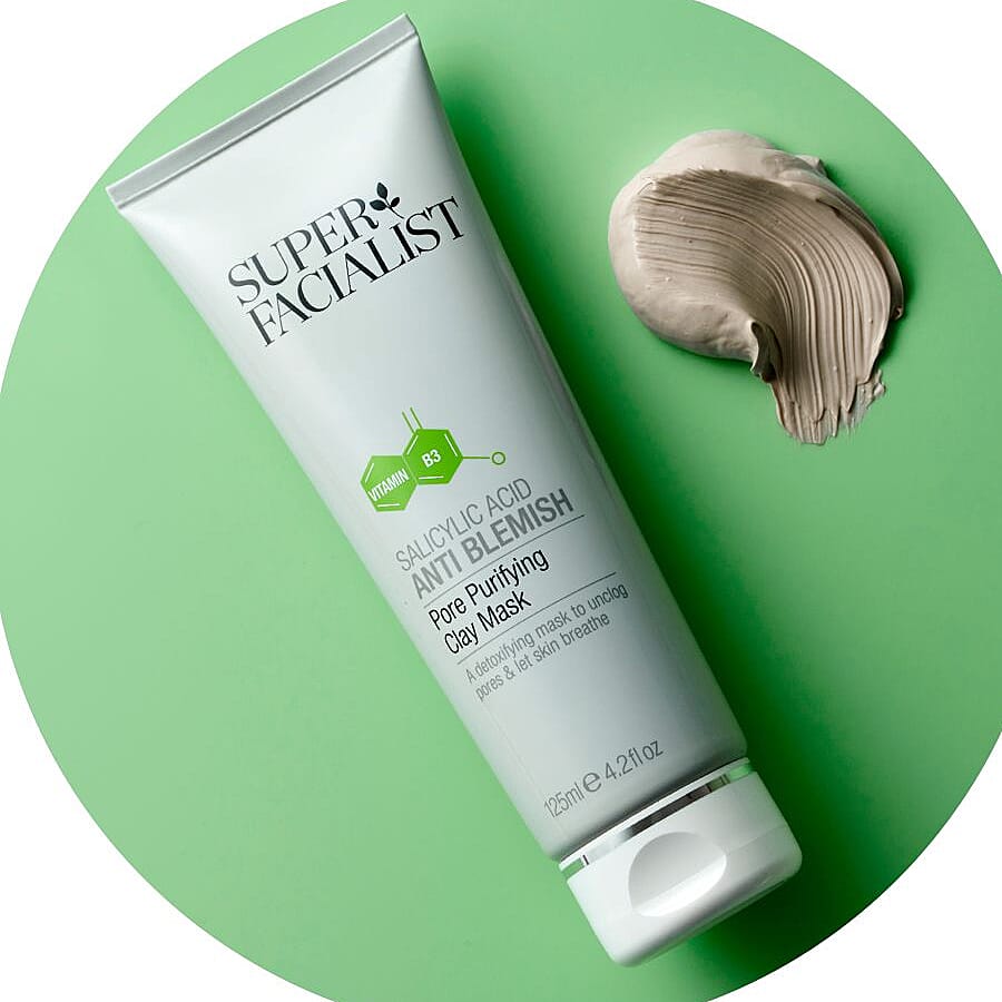 Super Facialist 125ml Salicylic Acid Clay Mask Anti Blemish Pore Purifying