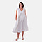 TAMSY Linen Blend Umberella Dress - Ivory