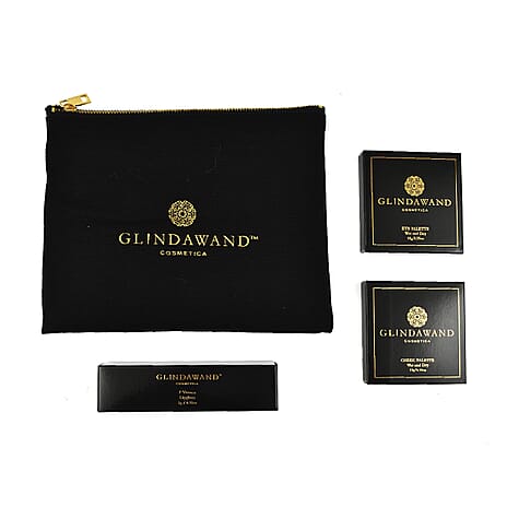 GlindaWand Smokey Night - Look 4 (1 x Smoke Fuma Eye Palette, 1 x Ava Cheek Palette, 1 x Patience Lipgloss & 1 x GlindaWand Makeup Bag)