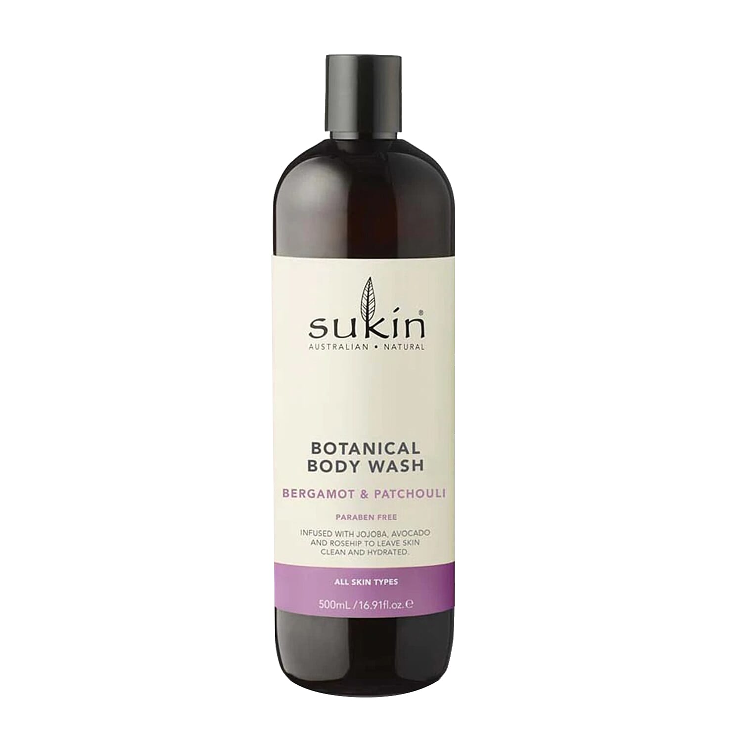 Sukin-Bergamot and Patchouli Body Wash - 500ml