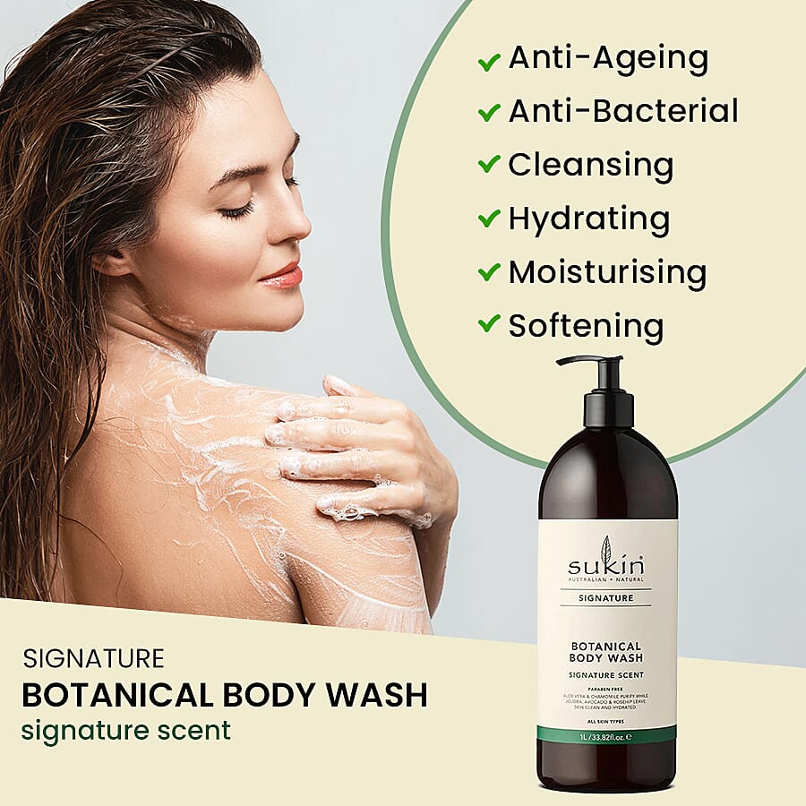 Sukin-Signature Body Wash - 1 Litre