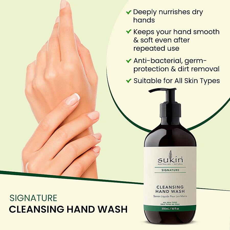 Sukin- Signature Hand Wash (Pump) - 500ml