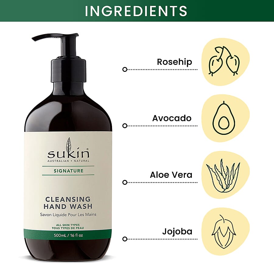 Sukin- Signature Hand Wash (Pump) - 500ml