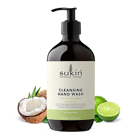 Sukin-Cleansing Hand Wash Lime & Coconut Handwash - 500ml