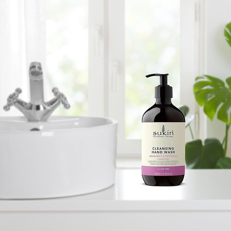 Sukin-Cleansing Hand Wash Bergamot & Patchouli - 500ml