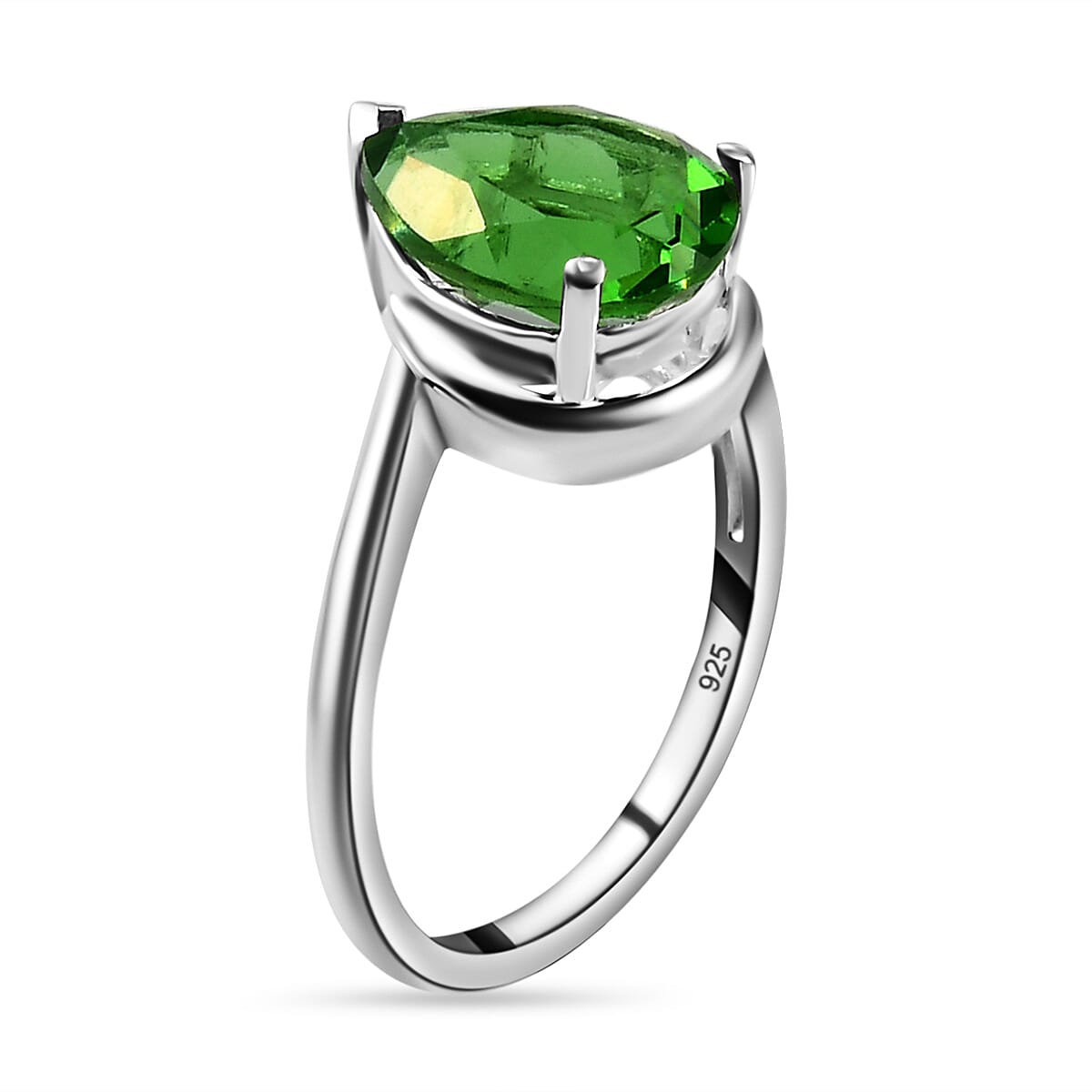 Helenite Solitaire Ring in Sterling Silver 2.30 Ct.