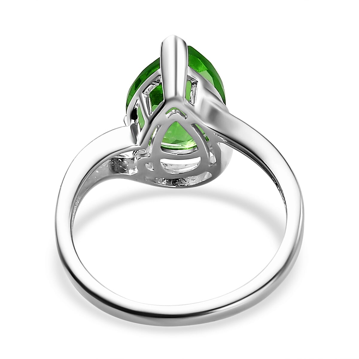 Helenite Solitaire Ring in Sterling Silver 2.30 Ct.