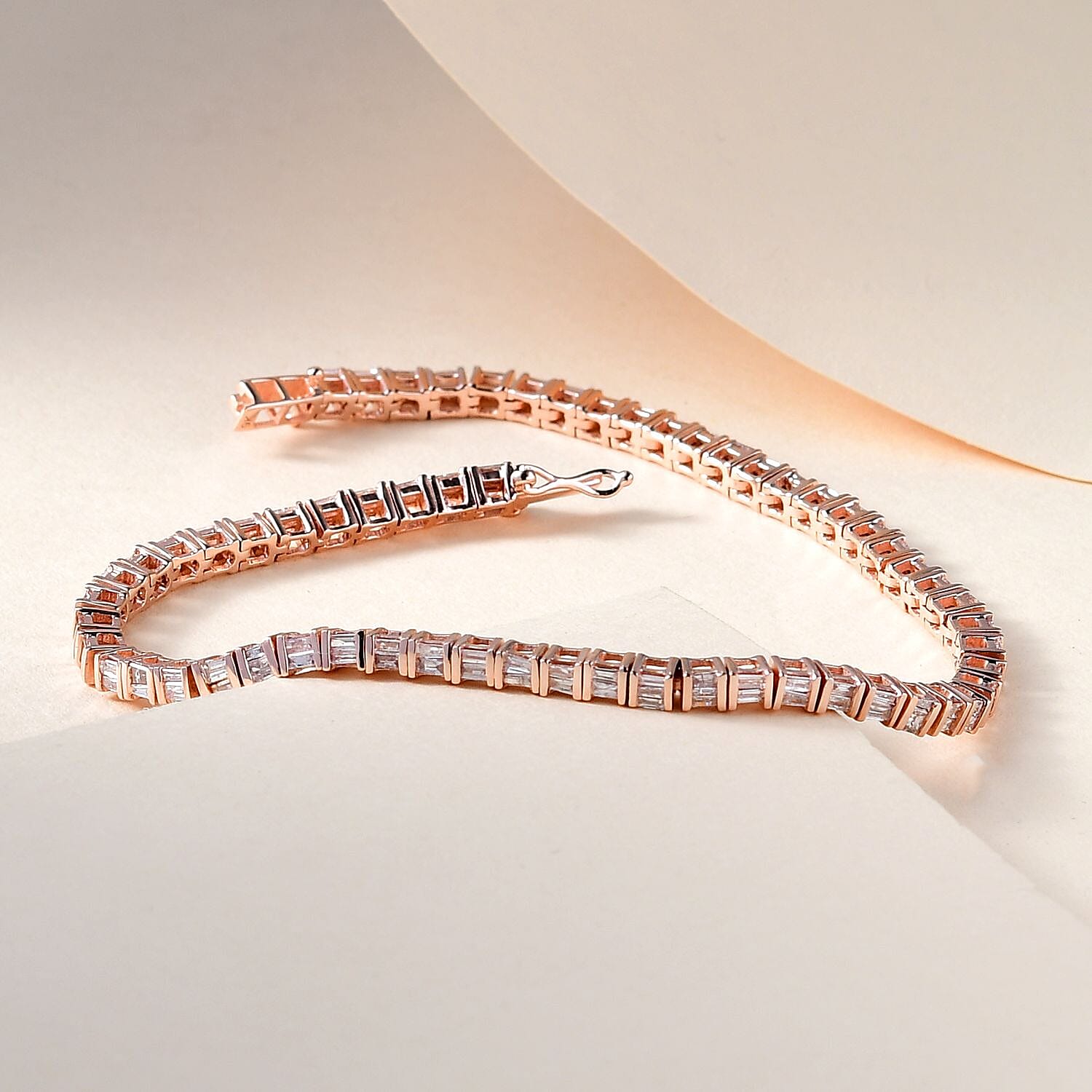 9K Rose Gold SGL Certified Natural Pink Diamond Bracelet (Size - 7.5) 2.00 Ct, Gold Wt. 9.23 Gms
