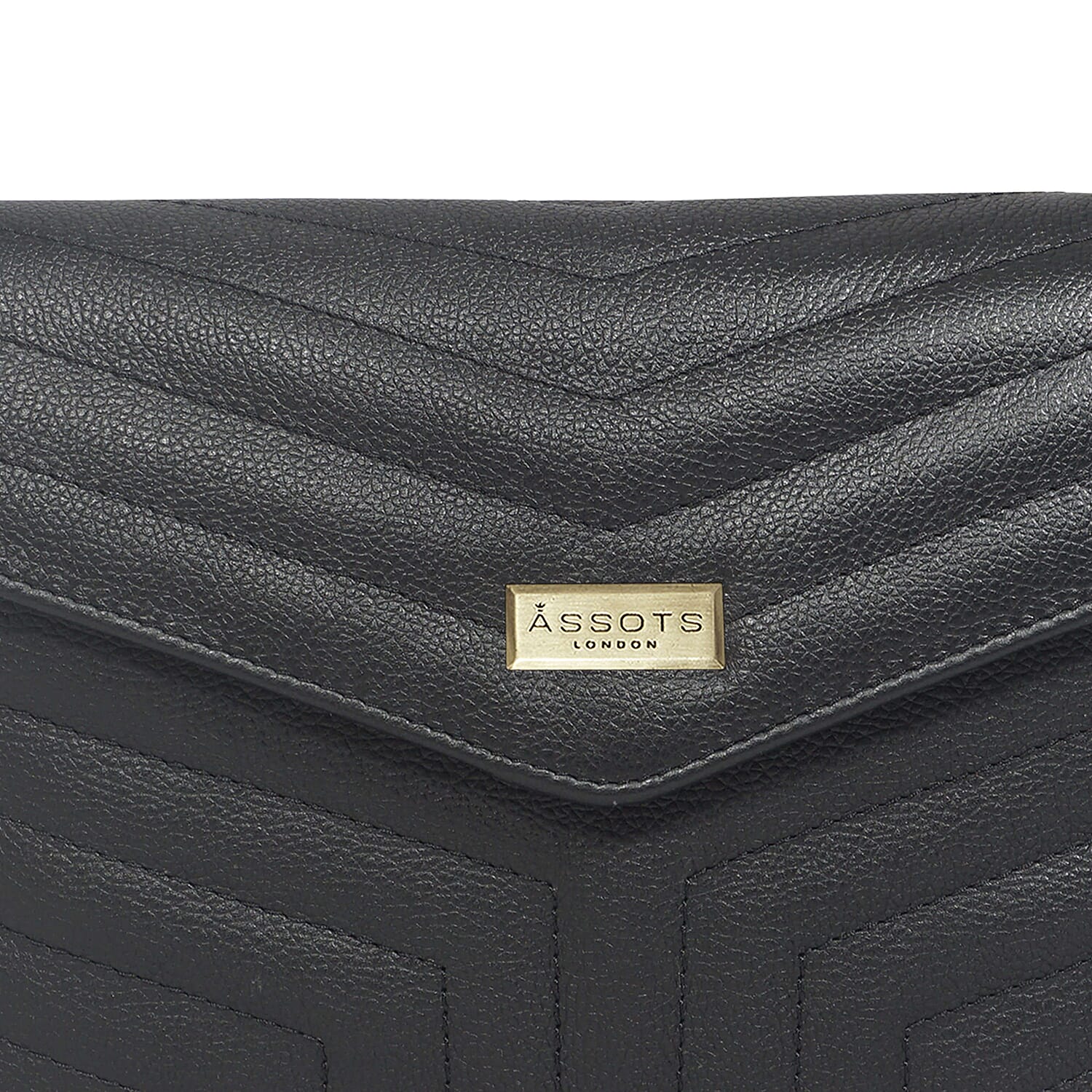 Genuine Leather Crossbody Bag (Size 23x18x5 cm) - Black