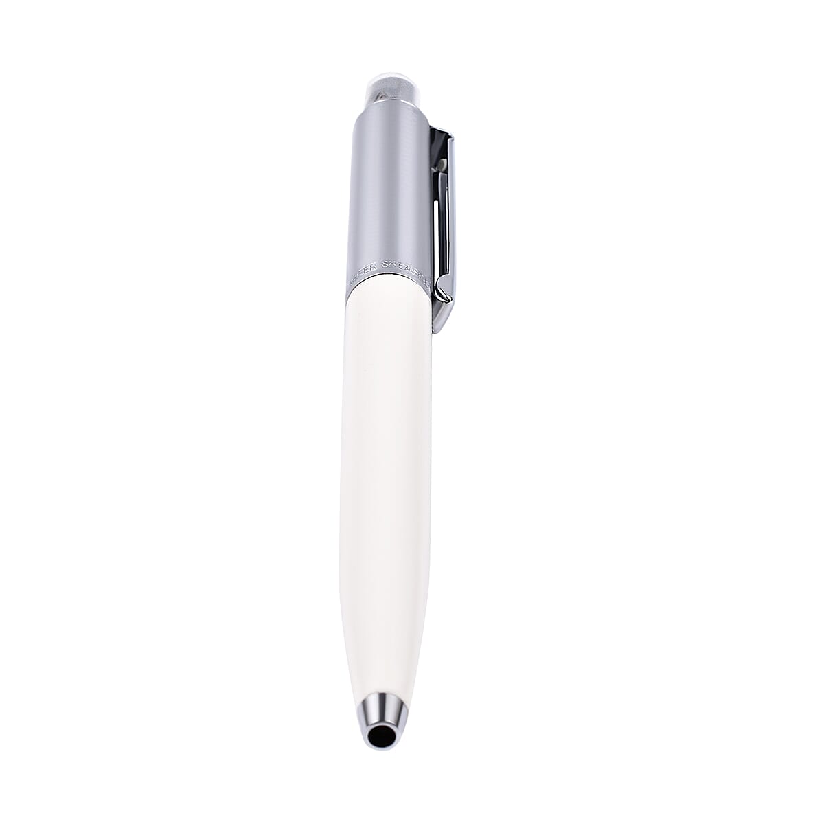 Close Out Deal - Sheaffer Ballpoint Pen White and Metallic Finish In Gift Box