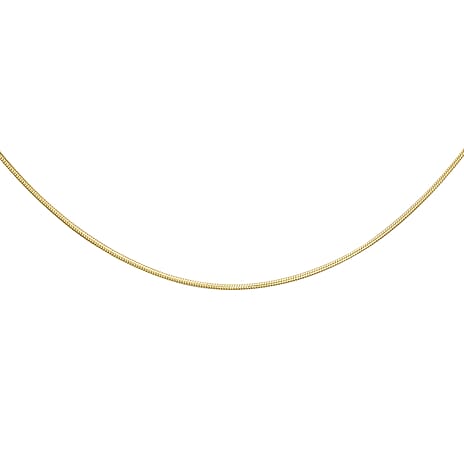 9K Yellow Gold Mini Round Snake Chain 20 Inch 9K Yellow Gold Mini Round Snake Chain 20 Inch