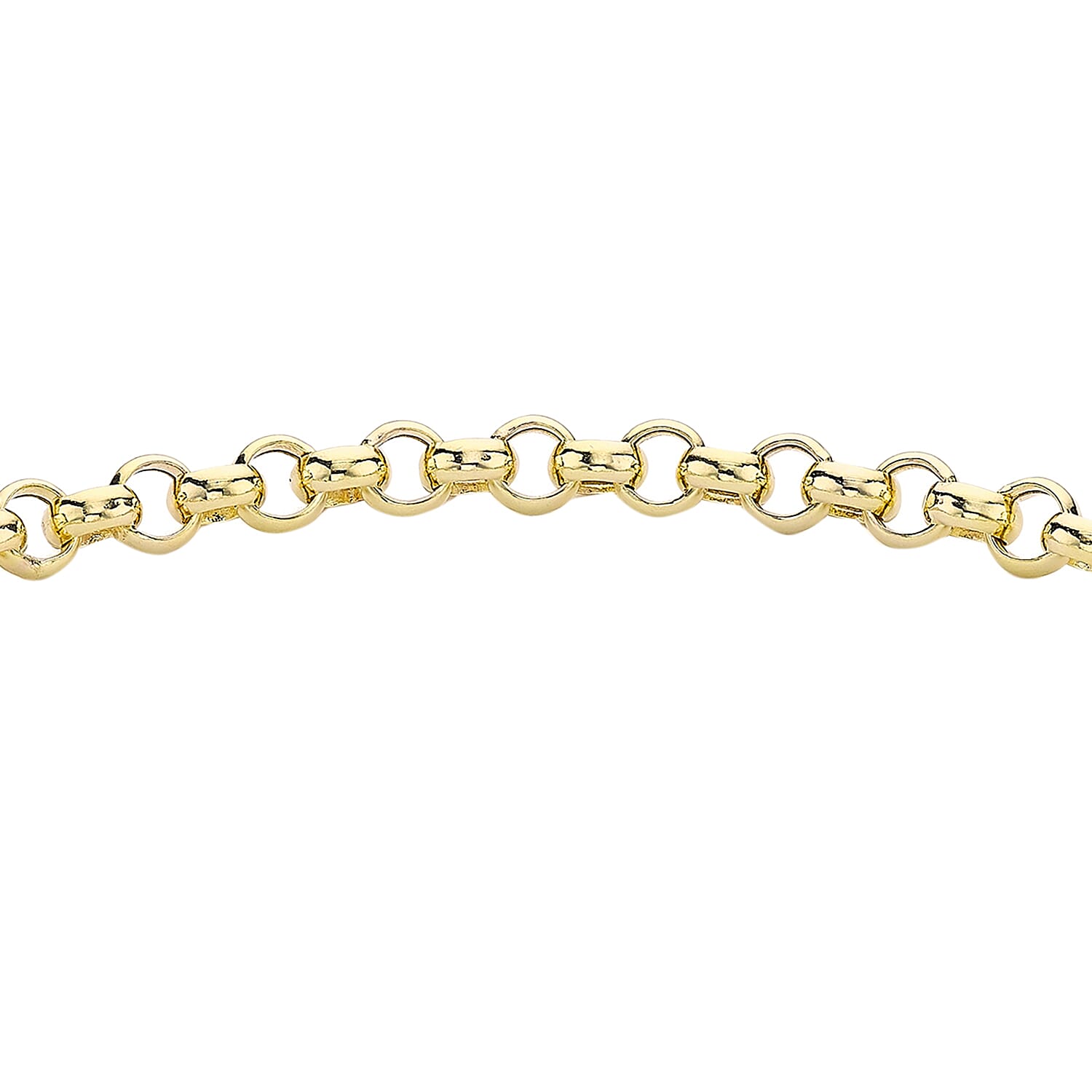 9K Yellow Gold 25mm X 1.5mm T Bar Belcher Chain Albert Clasp Bracelet 7.5 Inch