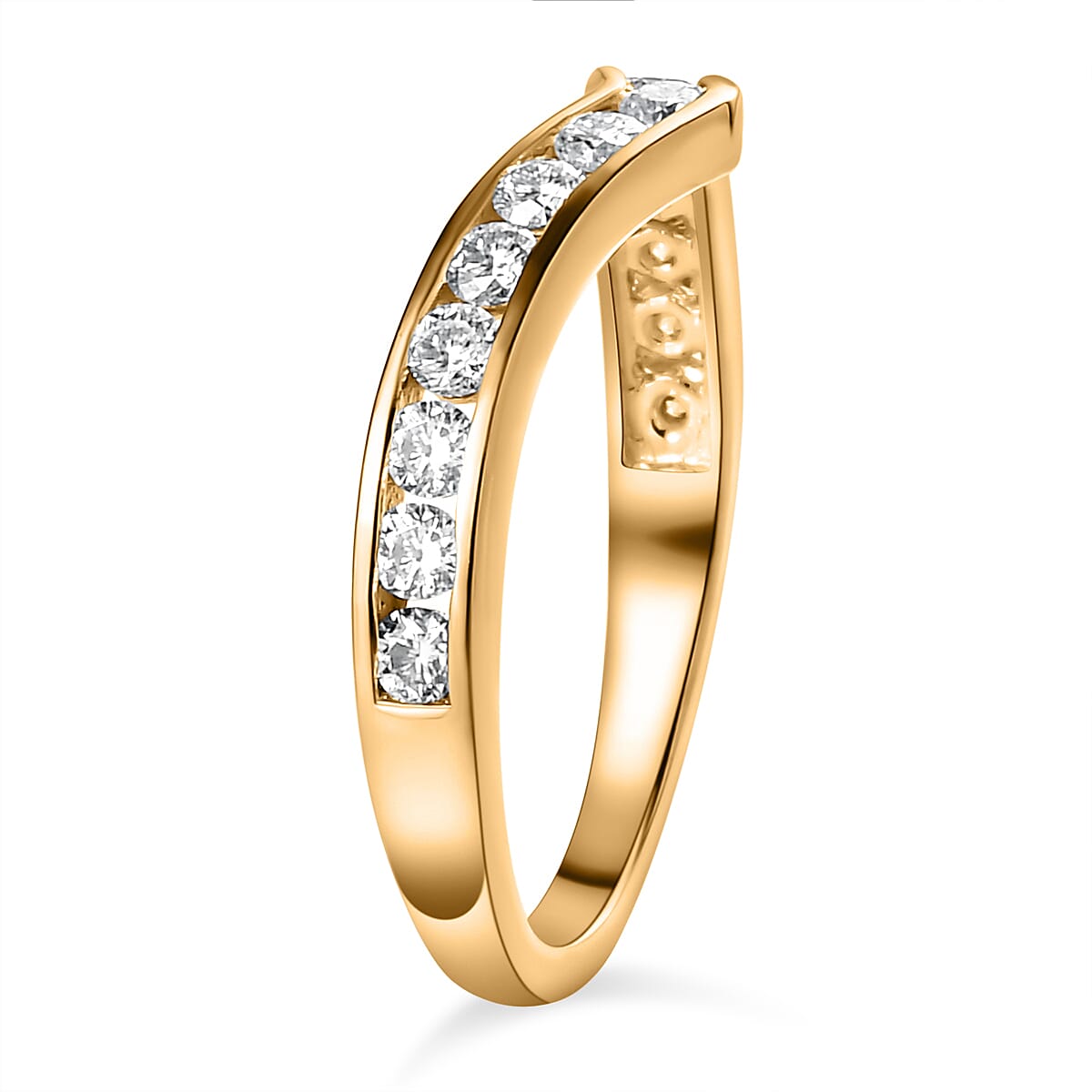 Moissanite Wishbone Ring in Sterling Silver Moissanite Wishbone Ring in Sterling Silver