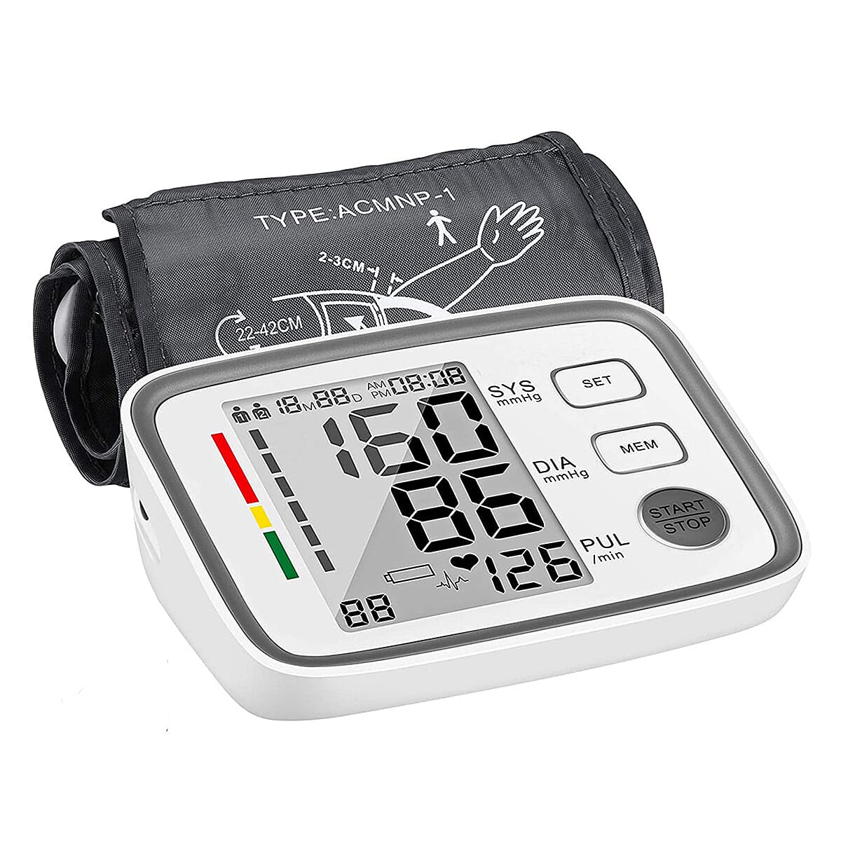 Blood Pressure Monitor (Size 1x1 cm) - Multi Color