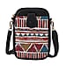 Geometric Pattern Crossbody Cell Phone Bag - Multi