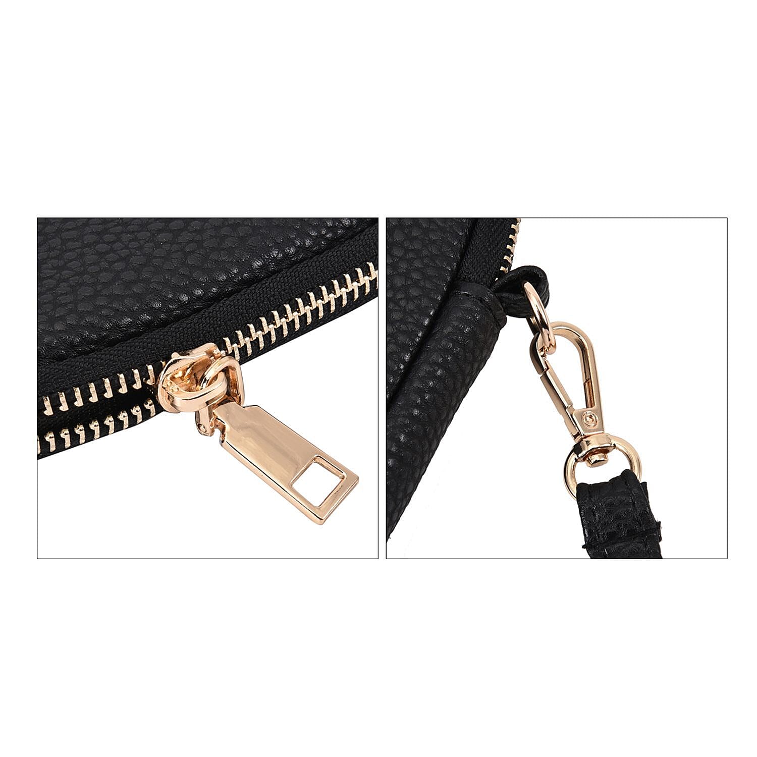 Geometric Pattern Crossbody Cell Phone Bag - Multi