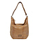 Assots London Genuine Leather Hilary Hobo Bag (Size 42x34x15 Cm) - Tan