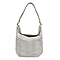 Assots London Genuine Leather Hilary Hobo Bag (Size 42x34x15 Cm) - Grey