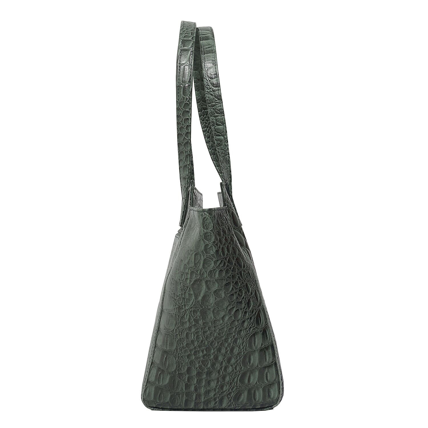 Assots London Genuine Leather Eileen Tote Bag - Olive