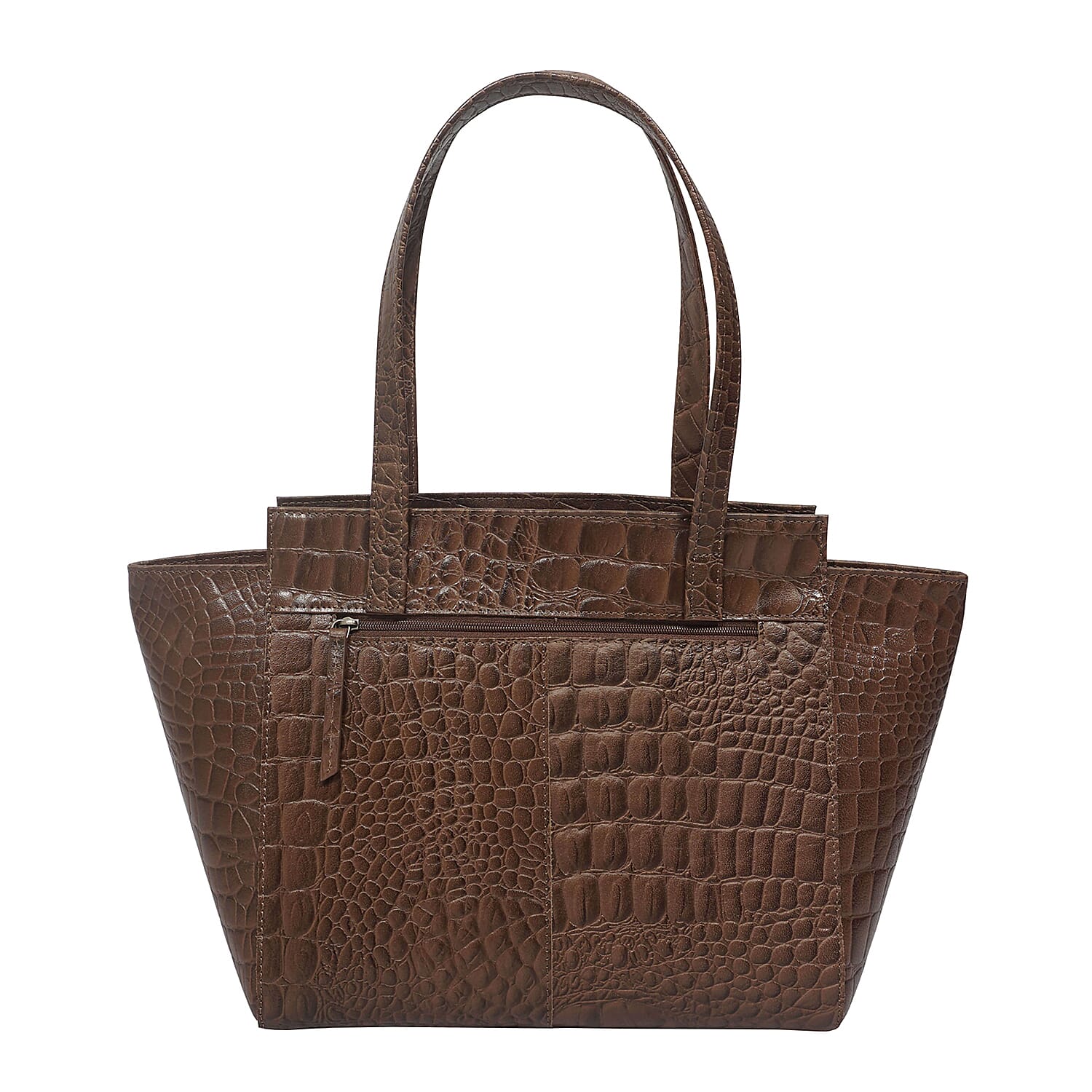 Assots London Genuine Leather Eileen Tote - Tan