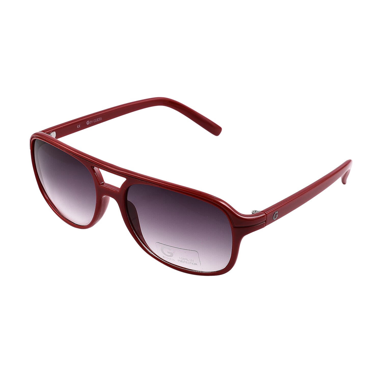 One Time Close Out Deal- Guess Unisex Rectangular Sunglasses - Red