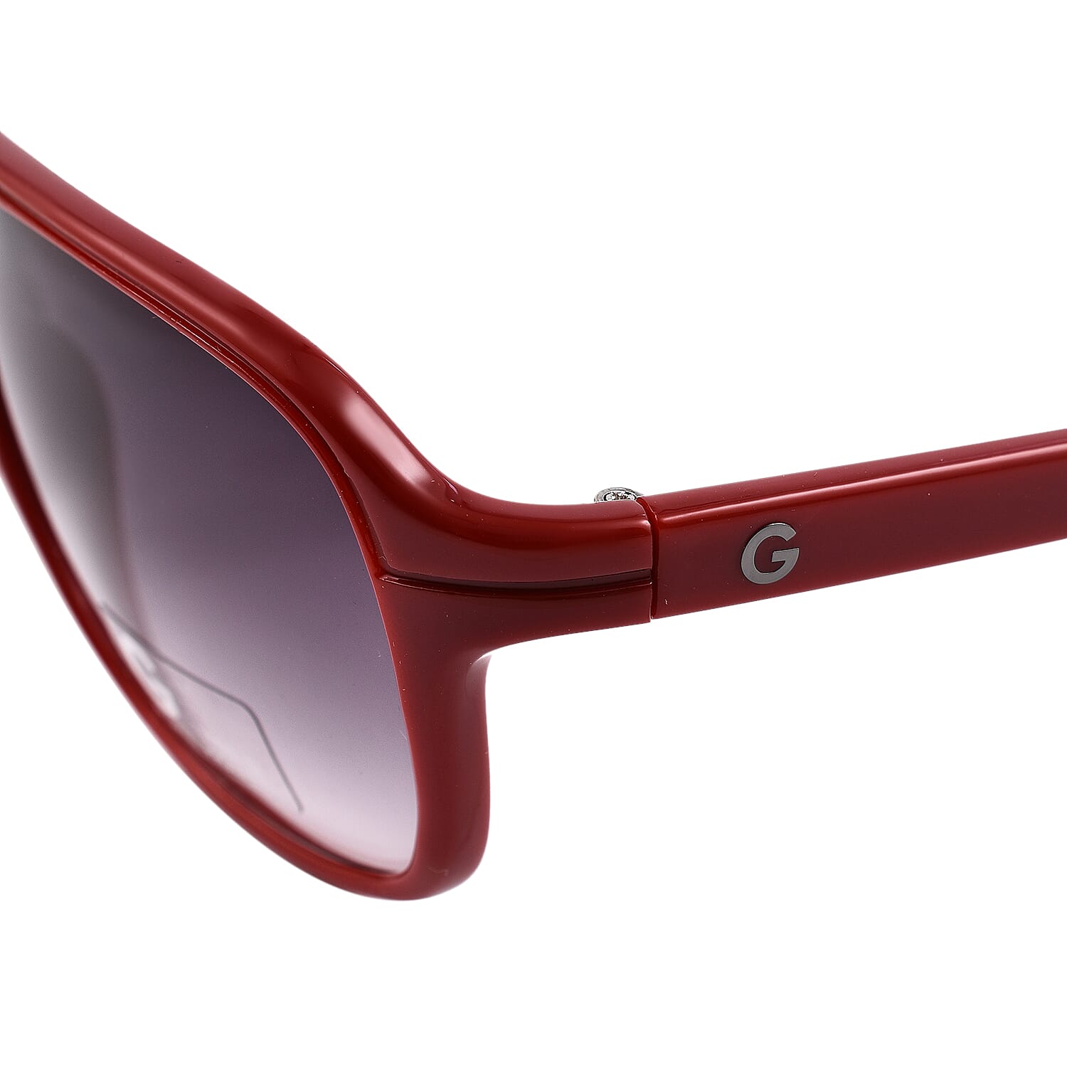 One Time Close Out Deal- Guess Unisex Rectangular Sunglasses - Red