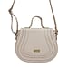 ASSOTS LONDON Carmel Genuine Leather Handbag with Magnetic Closure and Shoulder Strap - Light Pink