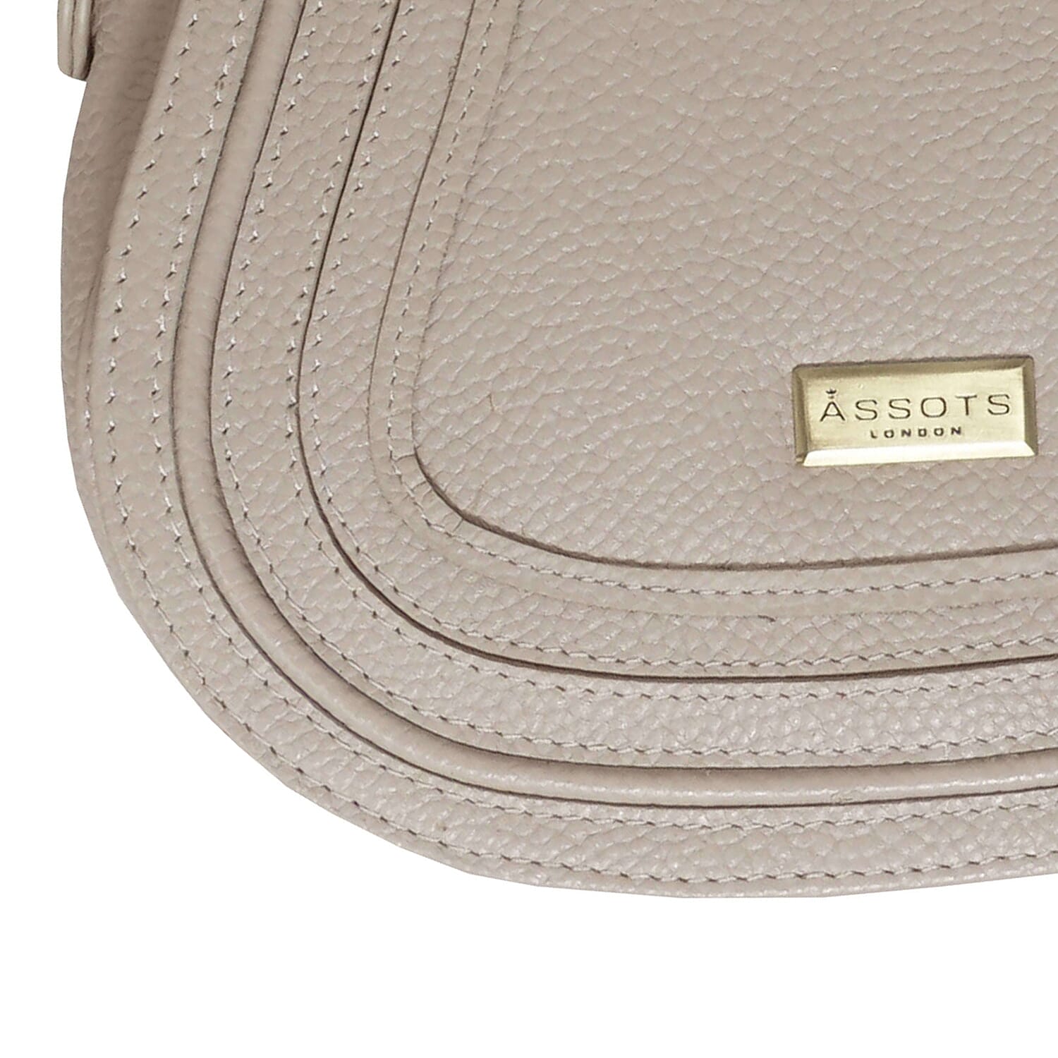 ASSOTS LONDON Carmel 100% Genuine Leather Handbag with Magnetic Closure and Shoulder Strap - Light Pink