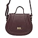 ASSOTS LONDON Carmel Genuine Leather Handbag with Magnetic Closure and Shoulder Strap - Maroon