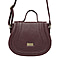 ASSOTS LONDON Carmel Genuine Leather Handbag with Magnetic Closure and Shoulder Strap - Maroon