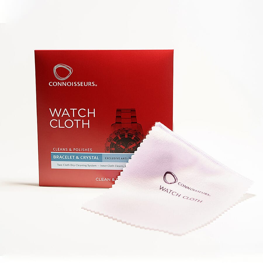 Connoisseurs Watch Cloth (Size 6x5 Cm) - Red