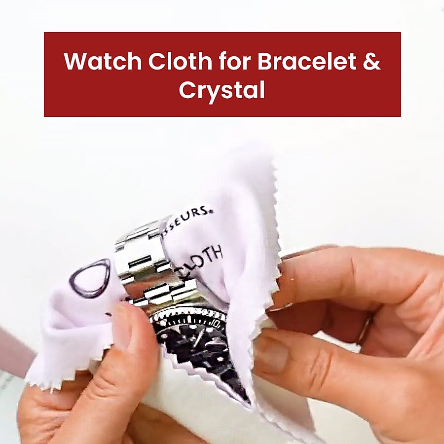 Connoisseurs Watch Cloth (Size 6x5 Cm) - Red