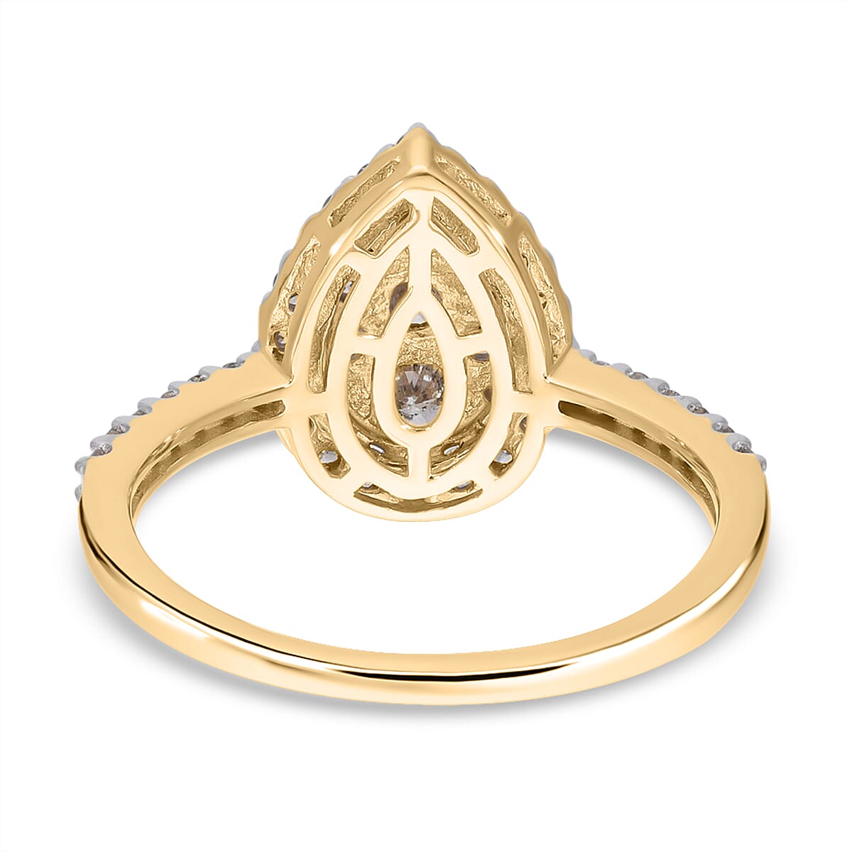 New York Close Out Deal 14K Yellow Gold Diamond (I1-I2-G-H) Ring 1.00 Ct.