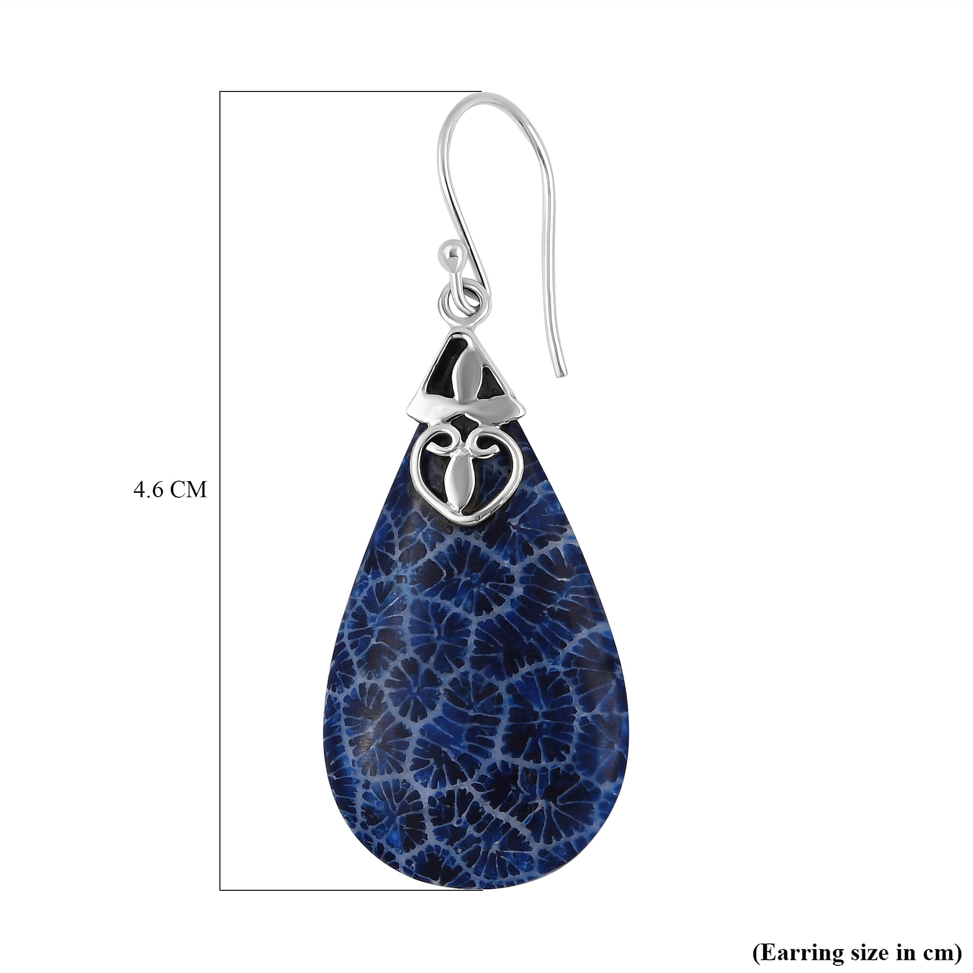 Royal Bali Collection - Artisan Crafted Dangle Earrings in Sterling Silver