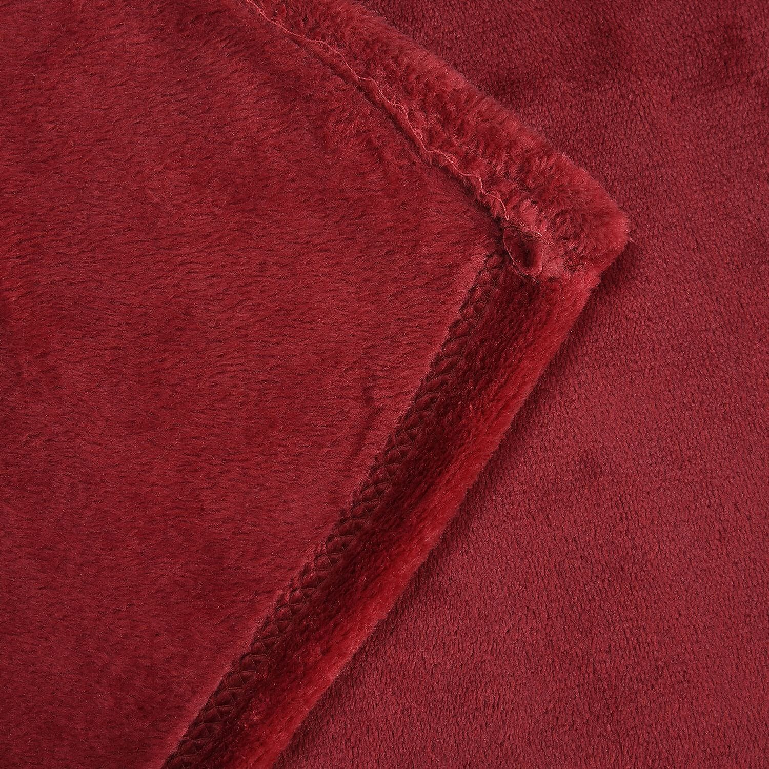 Homesmart Super Soft Flannel Blanket with Sleeves (Size 215x150 Cm) - Red