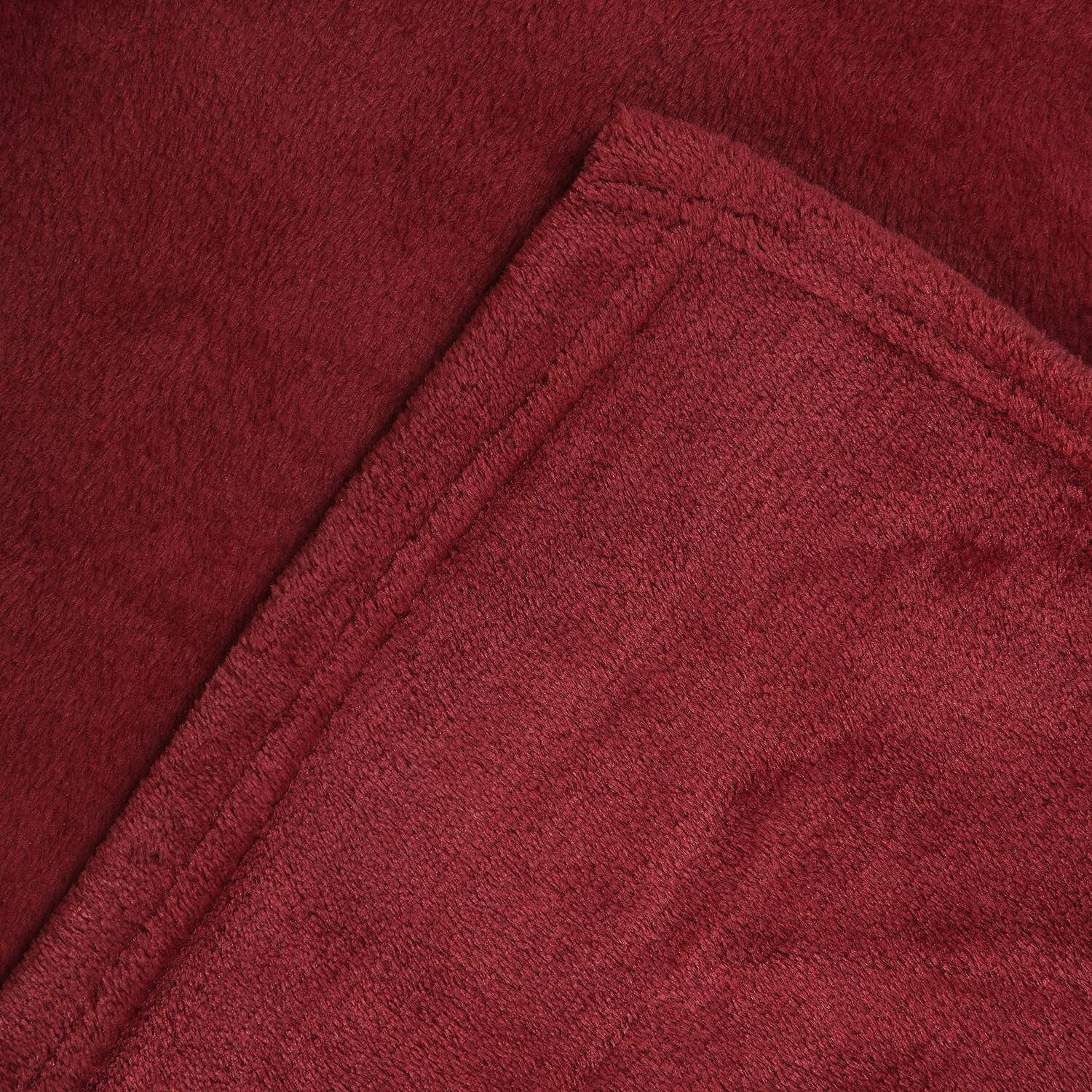 Homesmart Super Soft Flannel Blanket with Sleeves (Size 215x150 Cm) - Red