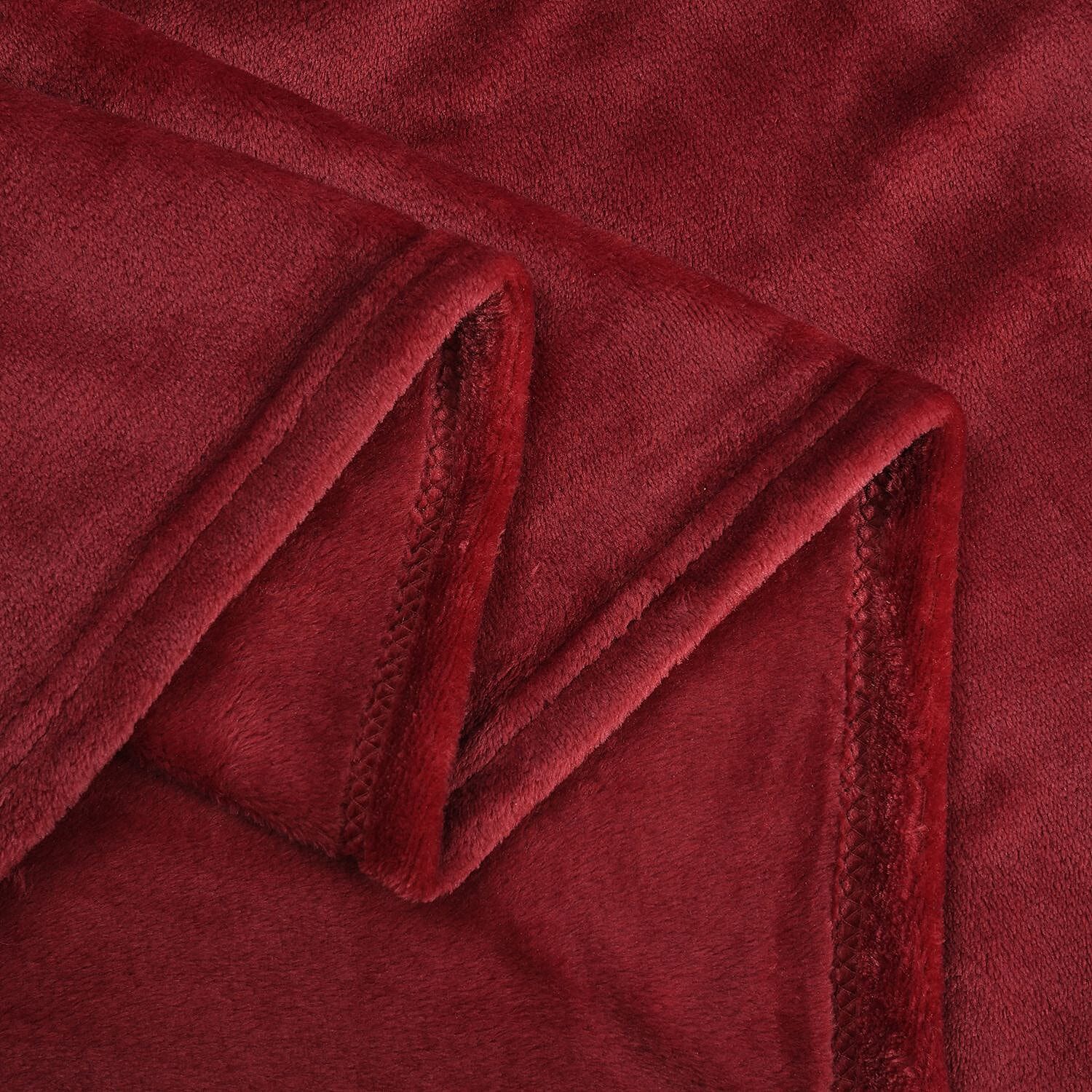 Homesmart Super Soft Flannel Blanket with Sleeves (Size 215x150 Cm) - Red