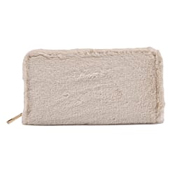 Polyester Solid Wallet- Apricot