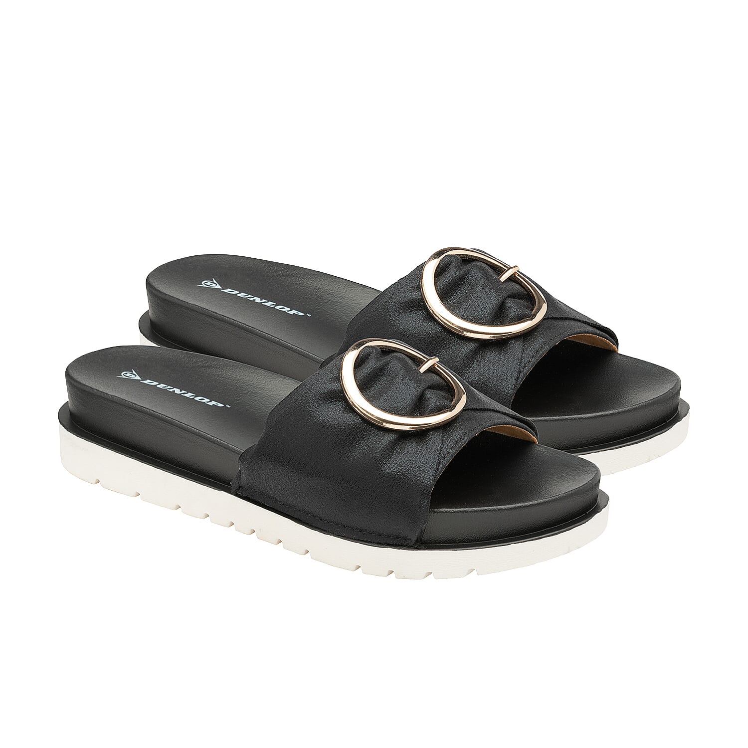 DUNLOP Paige Slip on Flip Flop - Black