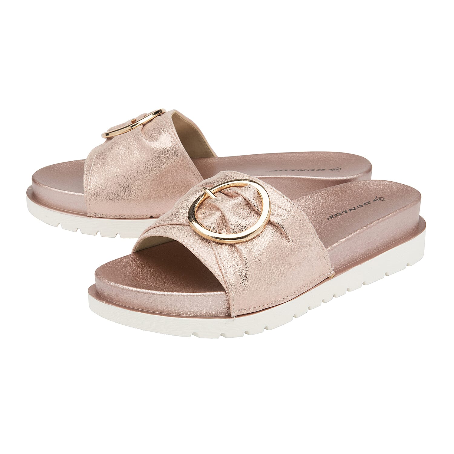 DUNLOP Paige Slip on Flip Flop - Black