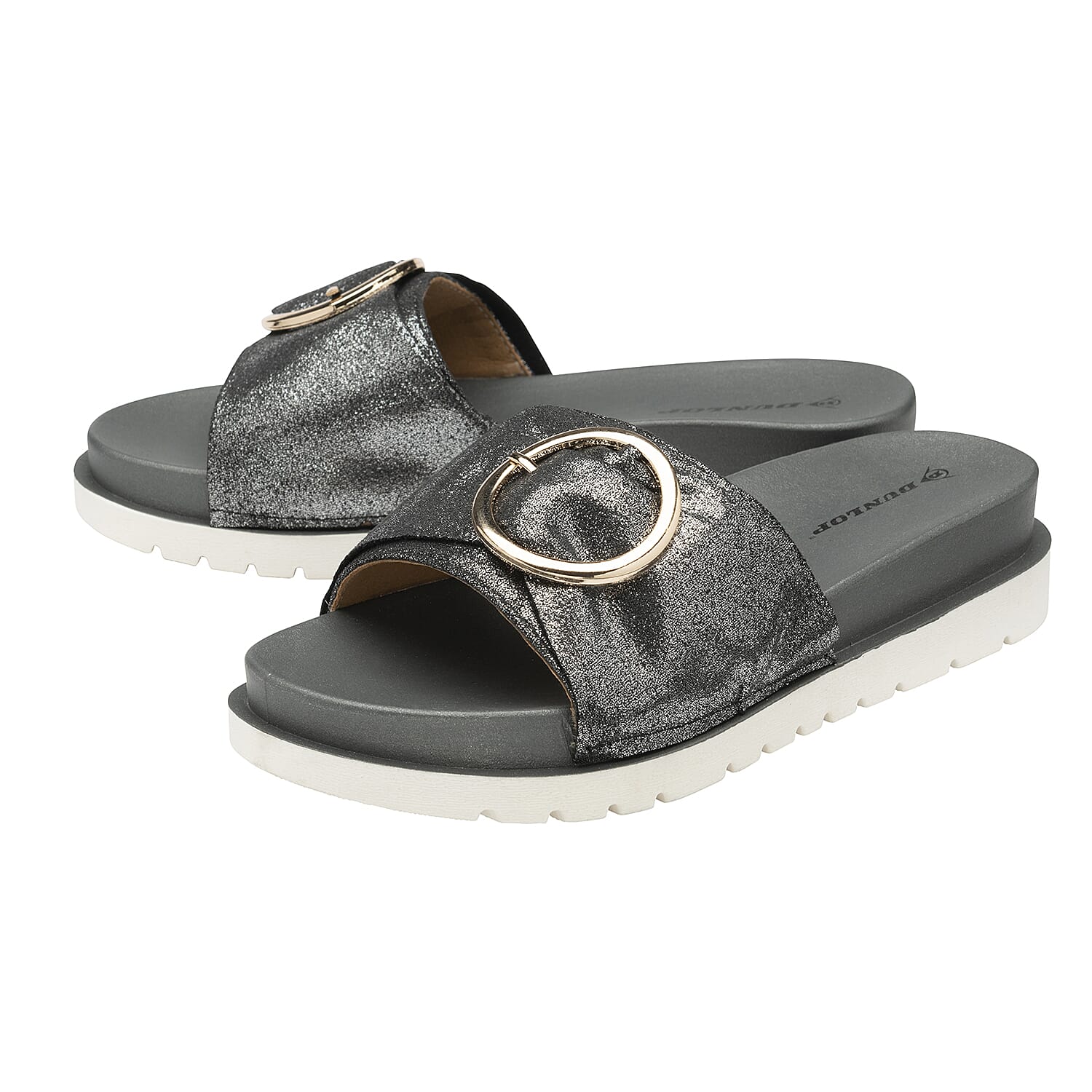 DUNLOP Paige Slip on Flip Flop - Black