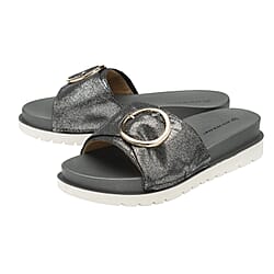 DUNLOP Paige Slip on Flip Flop - Black